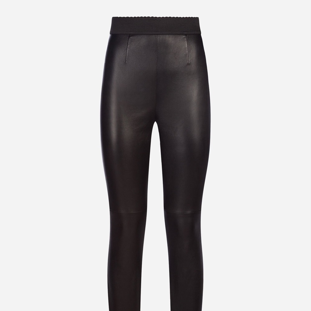 DOLCE GABBANA Leather Pants - Picture 3 of 7